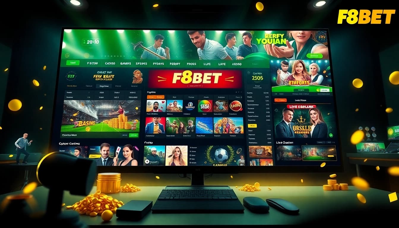 Experience the excitement of online gambling at https://f8bet.io/ with vibrant game displays and promotional offers.