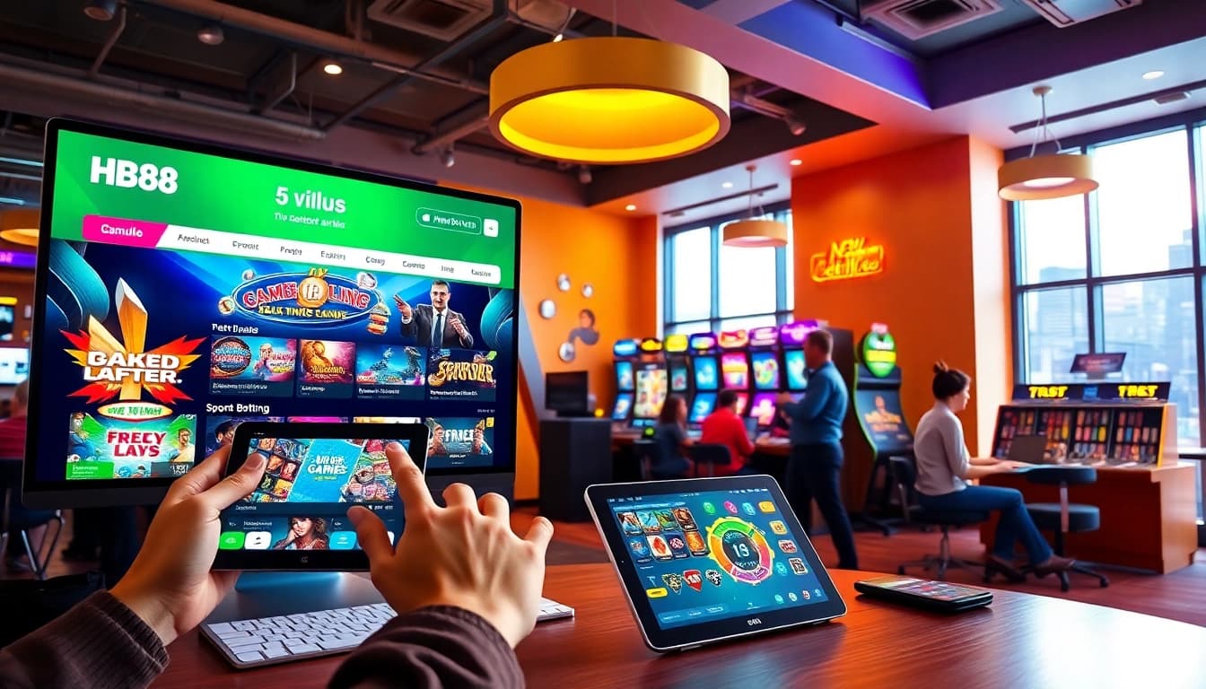 HB88's online gaming platform featuring a user-friendly interface and vibrant gaming options.