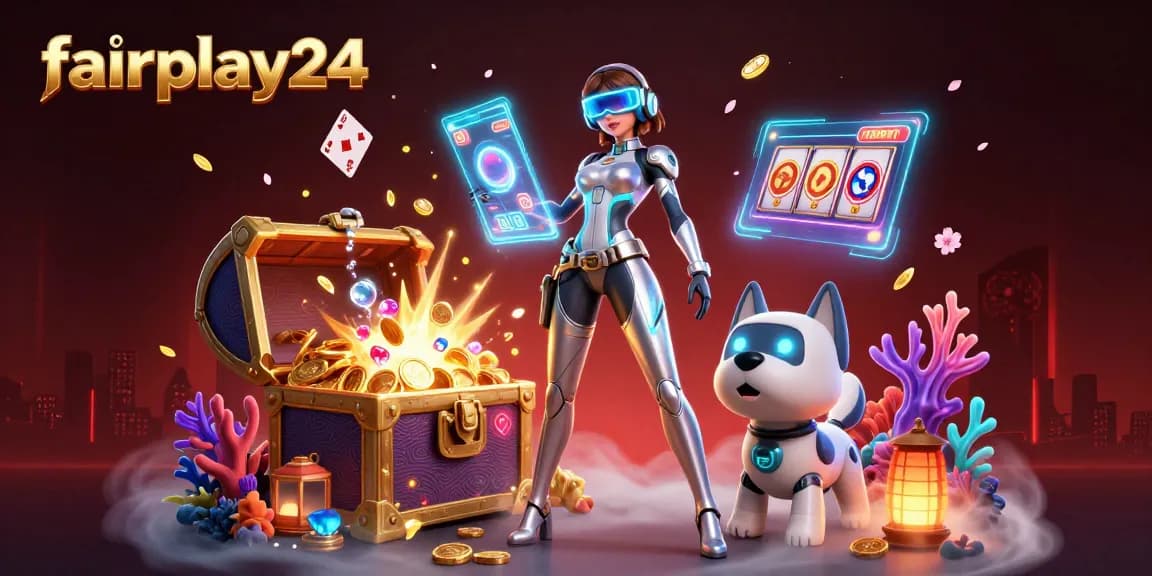 Join fairplay24 for thrilling gaming action with dynamic characters and exciting casino elements.