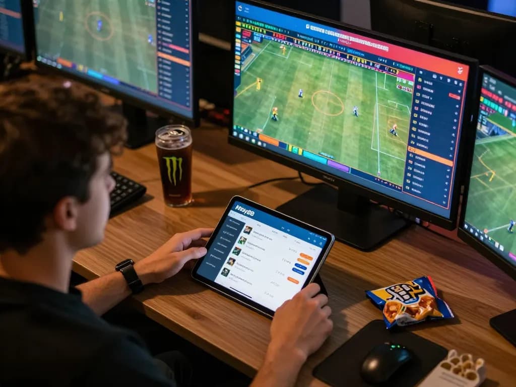 Engaging in online sports betting on May88 platform, showcasing live match odds and statistics.