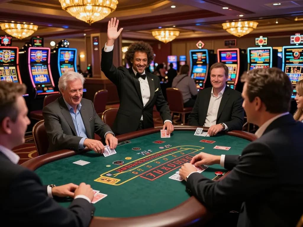 KONG 88 blackjack table action showcasing engaged players placing bets and celebrating wins