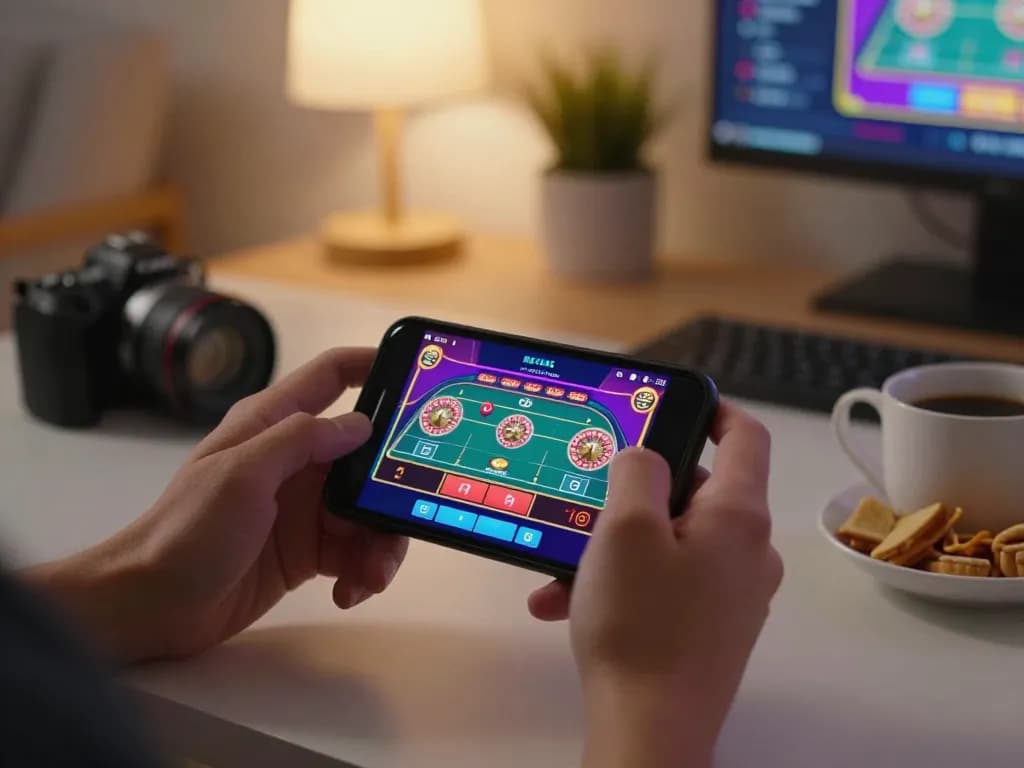 Engaging in pragmatic mobile gaming while playing live roulette on a smartphone at home