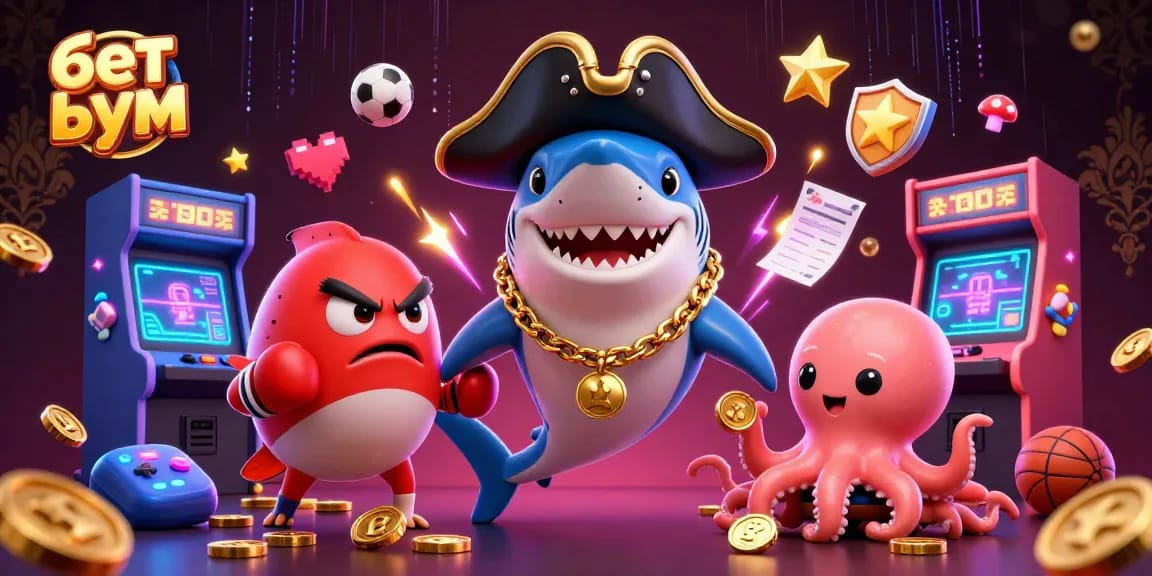 Engage in sports betting with a vibrant illustration showcasing бет бум скачать in a fun cartoon scene.