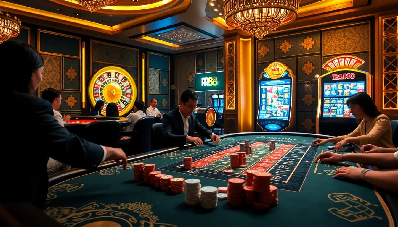 Experience the excitement of nhà cái rr88 with players enjoying high-stakes casino games.