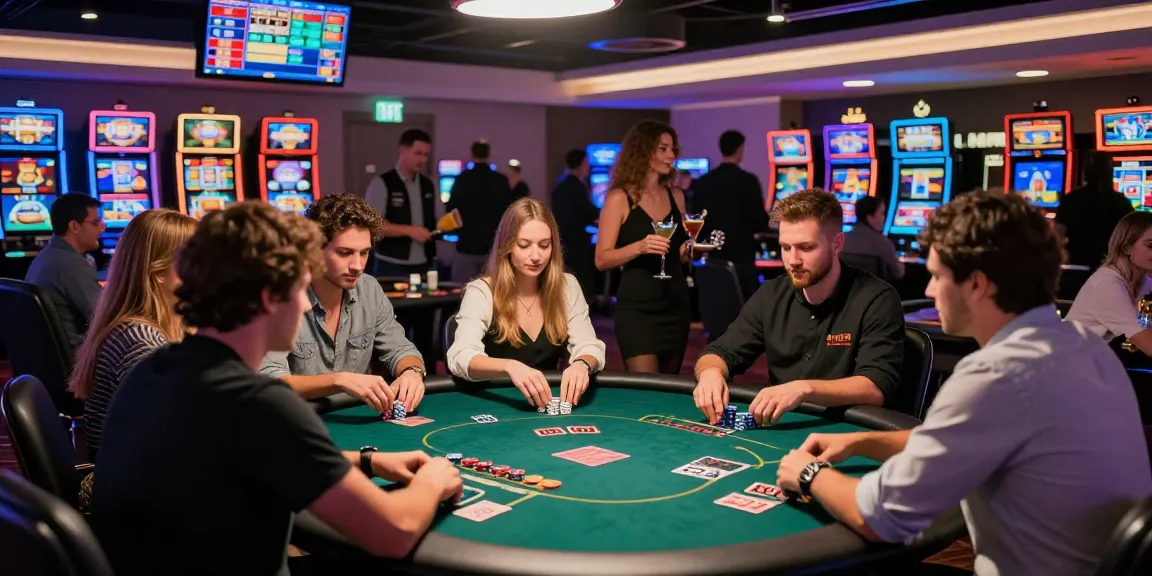 Engaging poker game at a casino emphasizing the thrill of Homepage AA88 gaming.