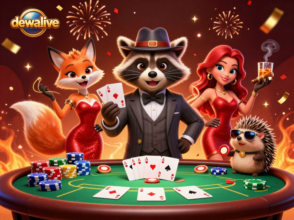 Jadilah bagian dari keseruan Dewalive dengan permainan poker yang menegangkan dan tampilan luar biasa.