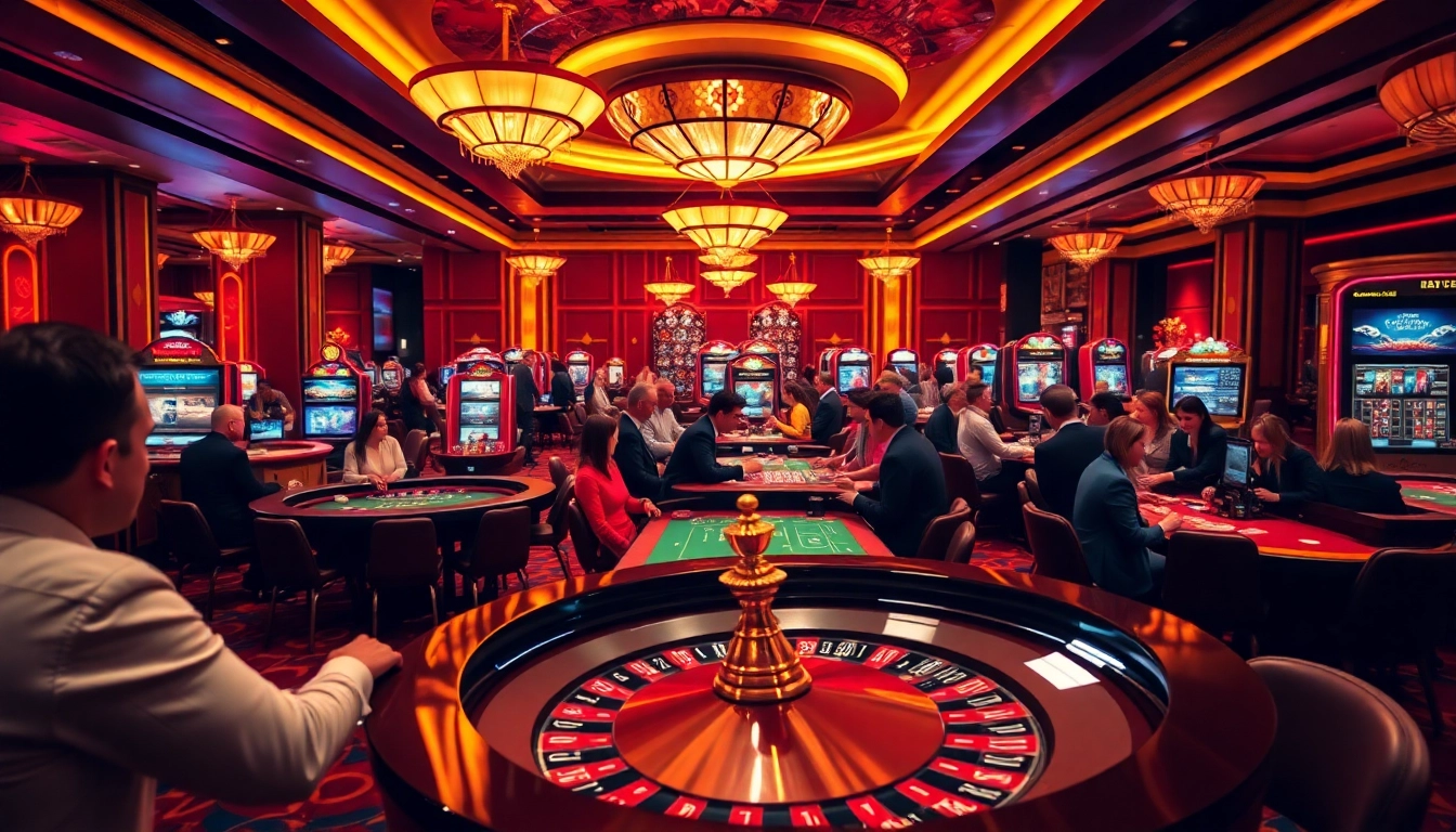 Engaged players enjoying games at a Singapore Betting Site casino, showcasing lively atmosphere.