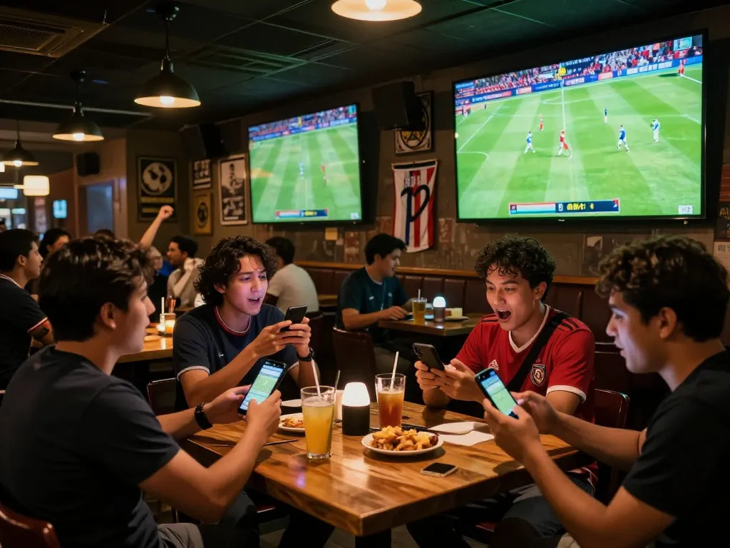 Cakhiatv enables fans to passionately engage with live football matches while socializing in a vibrant sports bar.