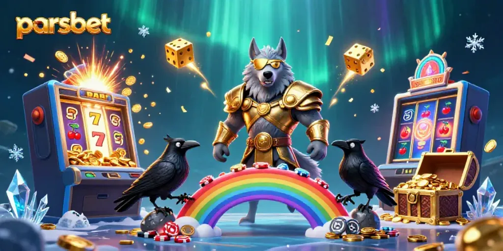 Parsbet ile kazanma heyecanını temsil eden 3D Casino illüstrasyonu.