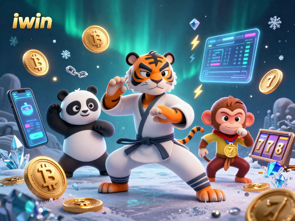 Experience the thrill of iwin with a vibrant casino scene showcasing animated characters and exciting gaming elements.