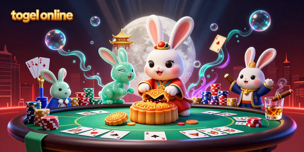 Engage in togel online with dynamic characters enjoying a vibrant casino scene.