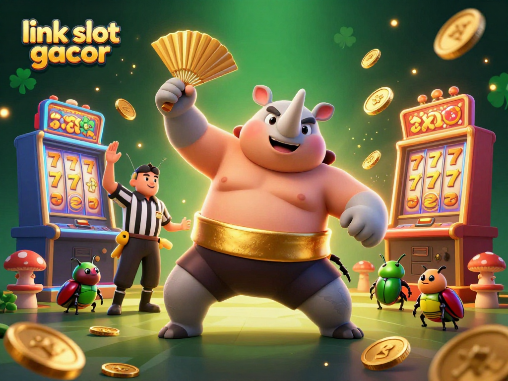 Spin the reels and collect winnings with link slot gacor in this vibrant casino scene.