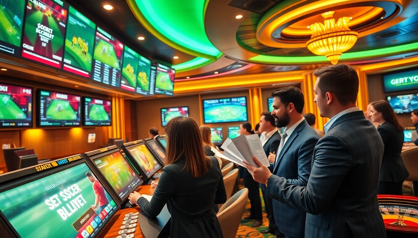 Exciting betting action at a Judi Bola Resmi sportsbook, with live soccer odds displayed.