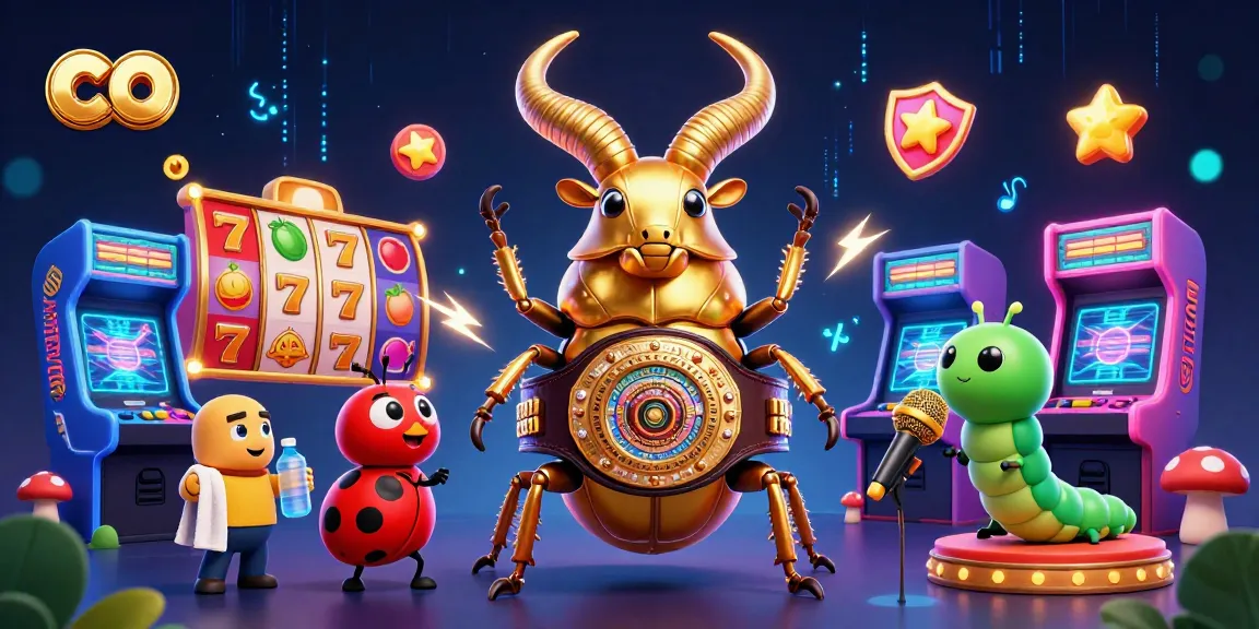 Engage with co's vibrant 3D casino world featuring dynamic slot reels and charming characters.