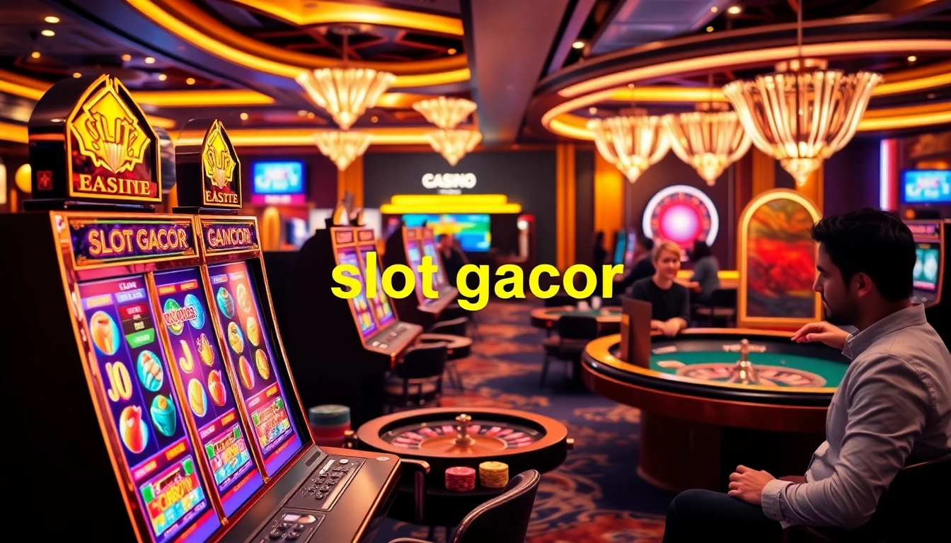 Rasakan permainan mendebarkan di mesin slot gacor dalam lingkungan kasino yang mewah.