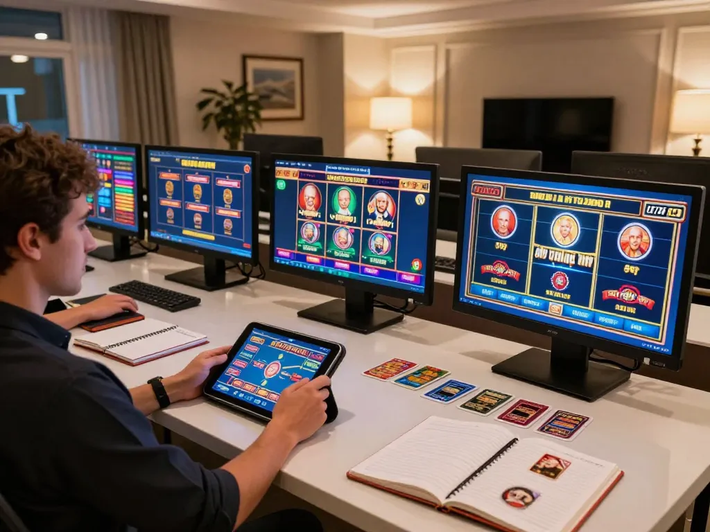 Engaging online gaming experience on tablet showing slots and poker at lc88vina