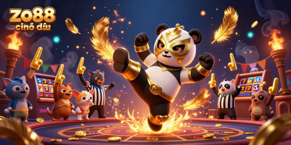 Experience thrills at zo88 chính thức with an energetic casino illustration featuring games and fun.