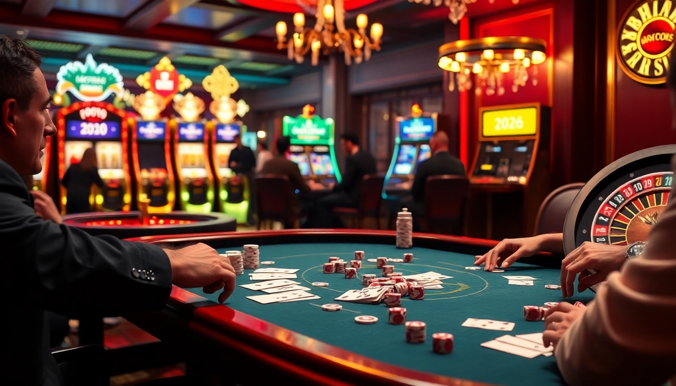 Exciting poker table scene depicting the hidden wiki 2026 with vibrant chips and cards.
