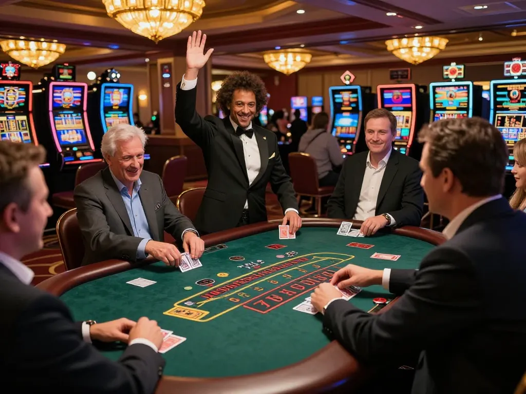 KONG 88 blackjack table action showcasing engaged players placing bets and celebrating wins