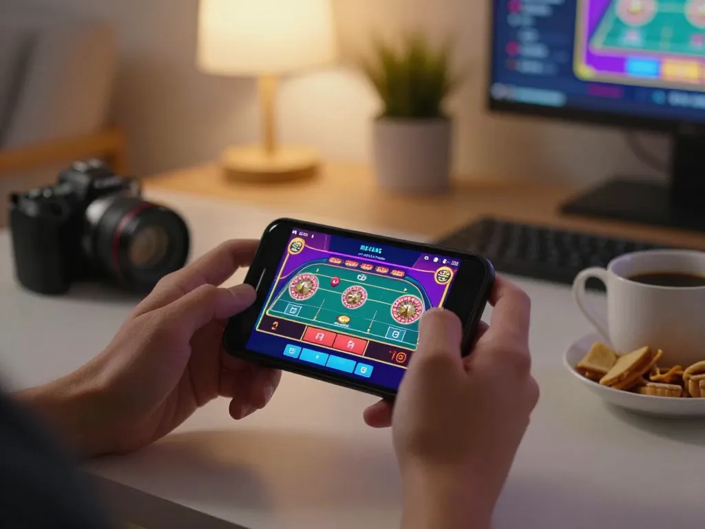 Engaging in pragmatic mobile gaming while playing live roulette on a smartphone at home