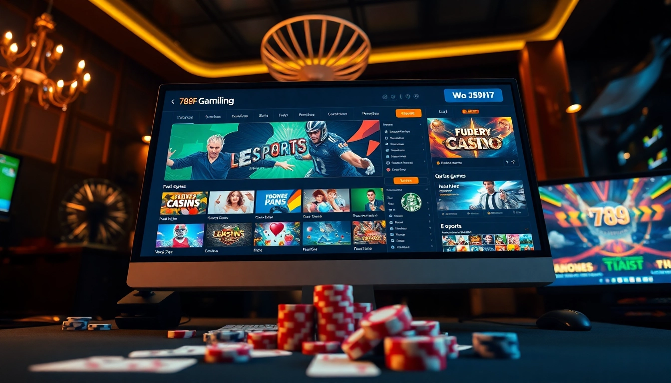 Engaging online gambling scene featuring 789F with vibrant game graphics and a professional interface.