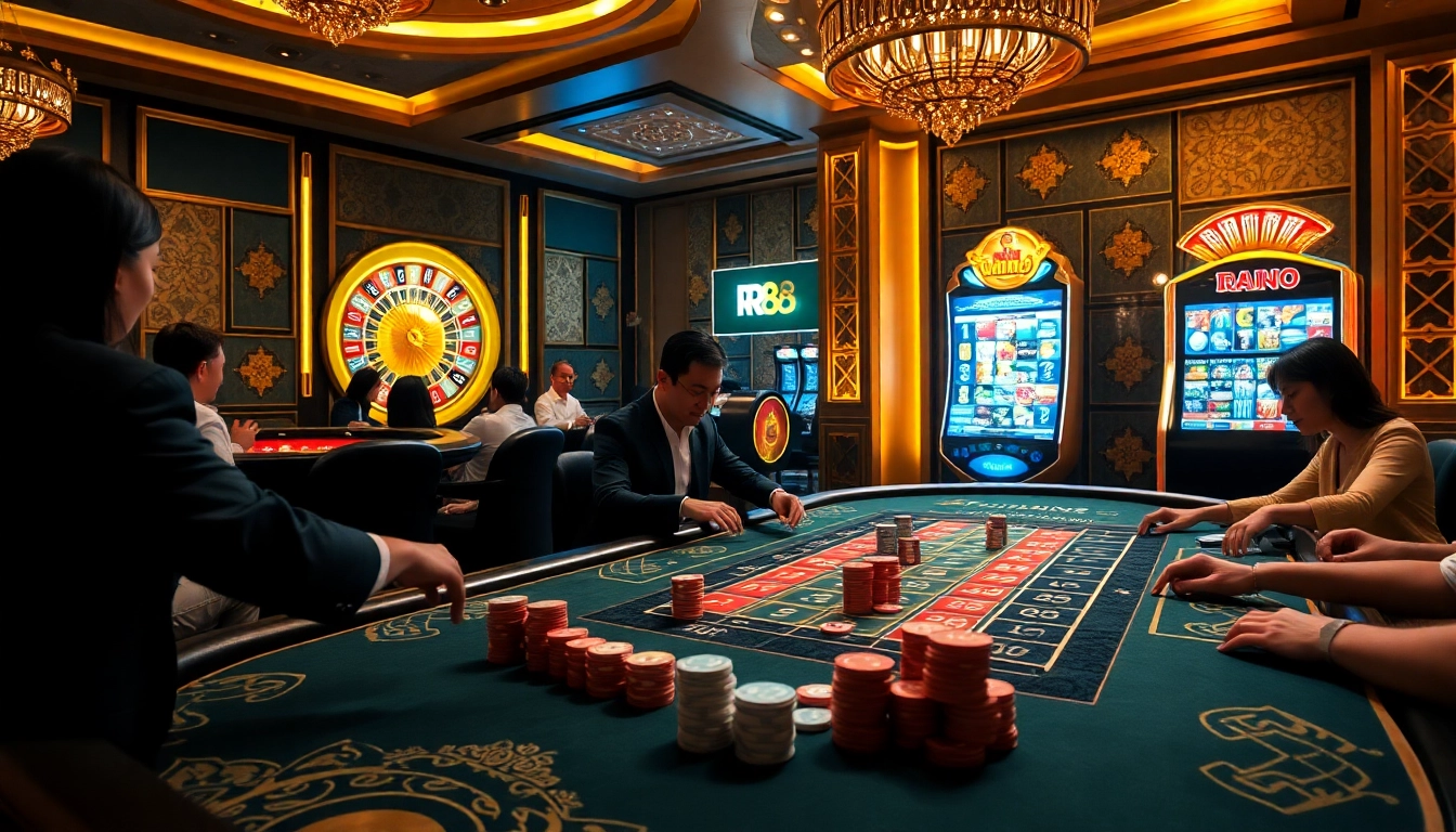 Experience the excitement of nhà cái rr88 with players enjoying high-stakes casino games.