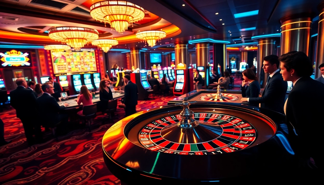 Exciting gameplay featuring high-stakes action at b29 casino with a vibrant roulette wheel.