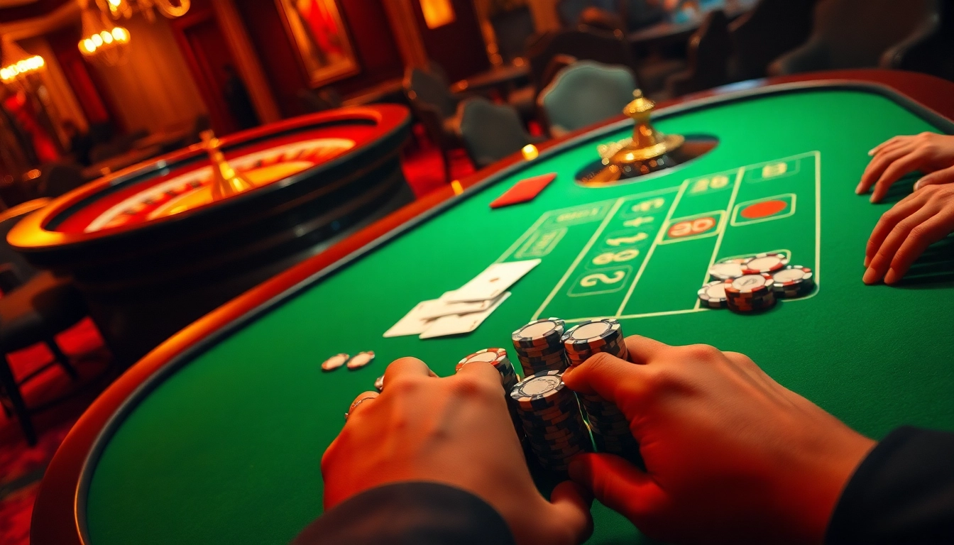 Engaging scene of high-stakes poker at a luxury casino, highlighting hidden wiki dark web themes.