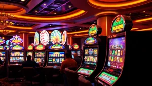 Experience the thrill of winning at a situs gacor with vibrant slot machines and a lively atmosphere.