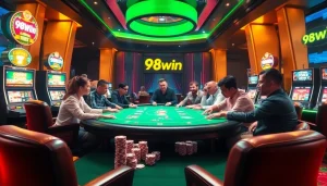 Experience thrilling poker action at 98win. com with exhilarating gameplay and engaging atmosphere.