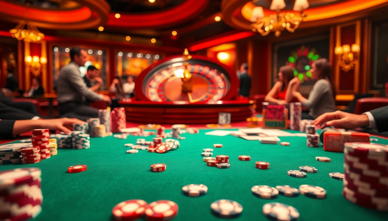 Experience the excitement of trang chủ xx88 with players at a luxurious casino table.