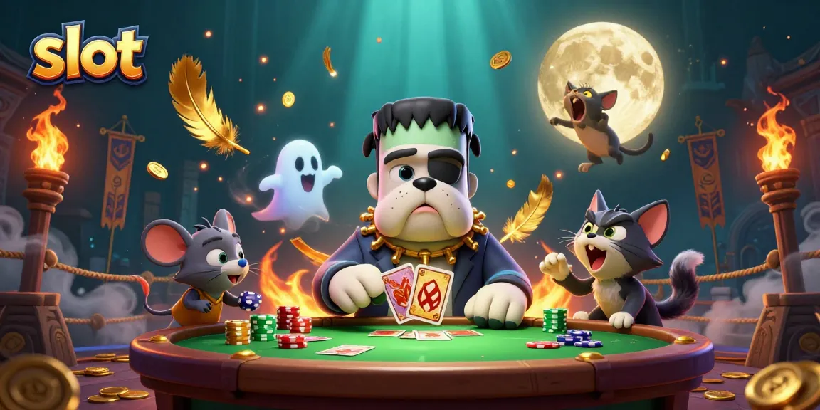Slot yang mengasyikkan dengan monster bulldog dan sosok lucu di kasino.